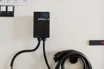 Level 2 EV charger located in garage